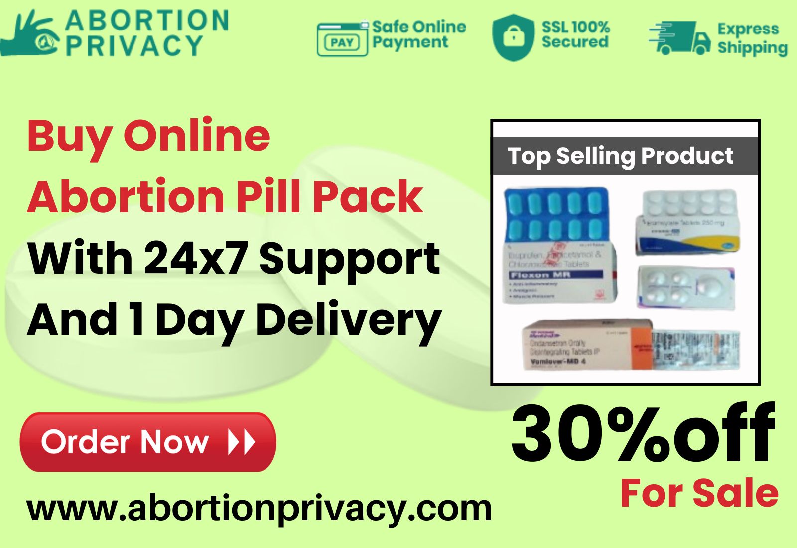 Buy Online Abortion Pill Pack With 24X7 Support And 1 Day Delivery